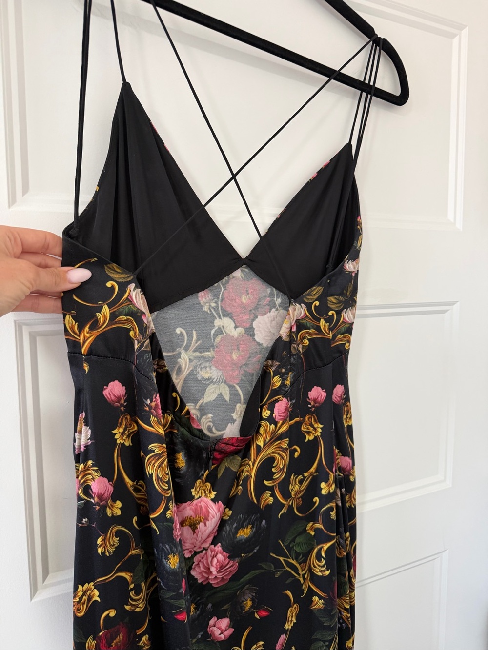 Alice + Olivia Milta Floral Mermaid Slip Dress - Size 8 - Picture 4 of 8